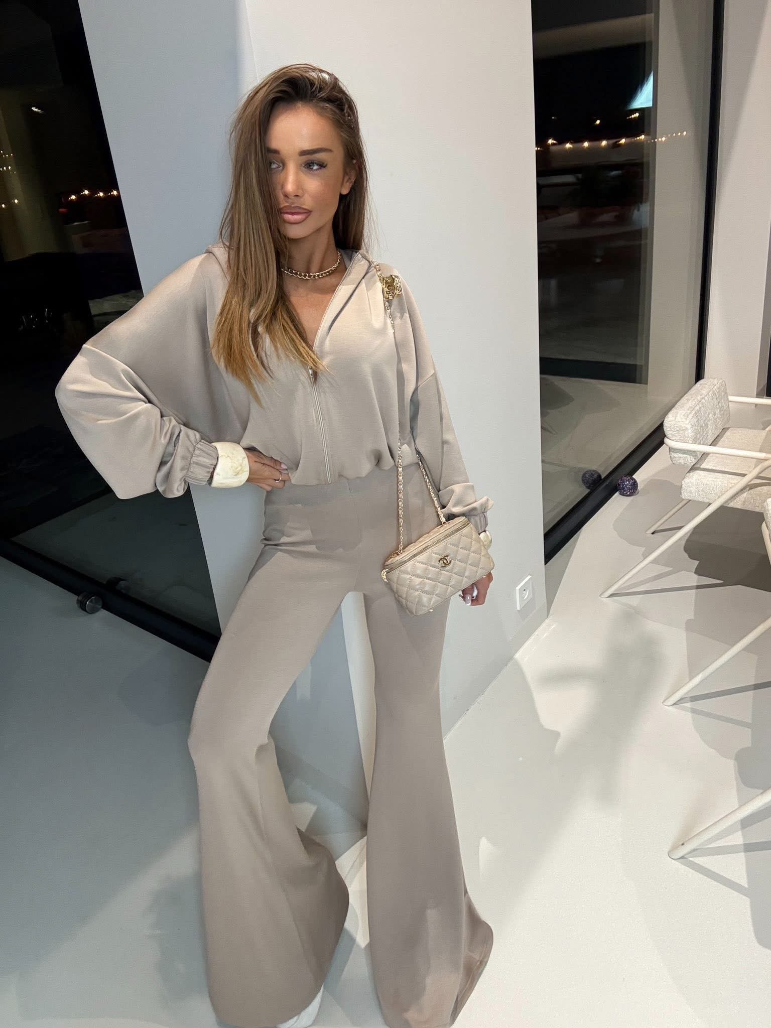Komplet wiskozowy BEIGE